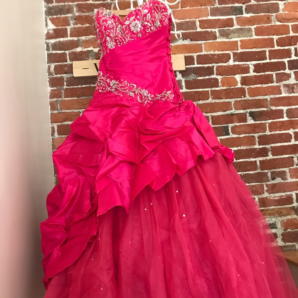 A pink dress